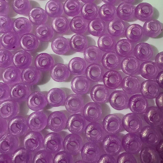 14mm purple spacer acrylic beads round mix for beadable pen DIY jewelry making