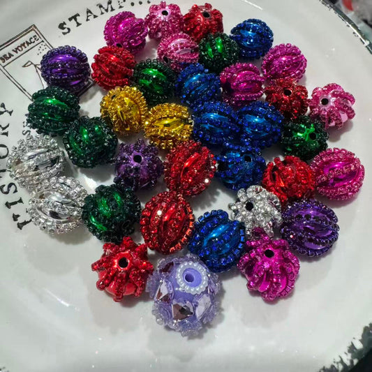 16mm Rhinestone Fancy Beads for Pens – Mixed Color