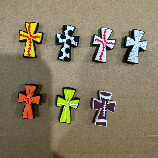 cross silicone focal bead for DIY pen making