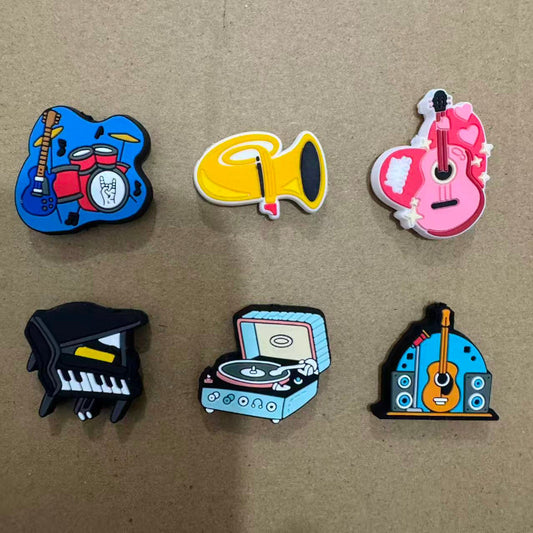 music instrument silicone focal beads