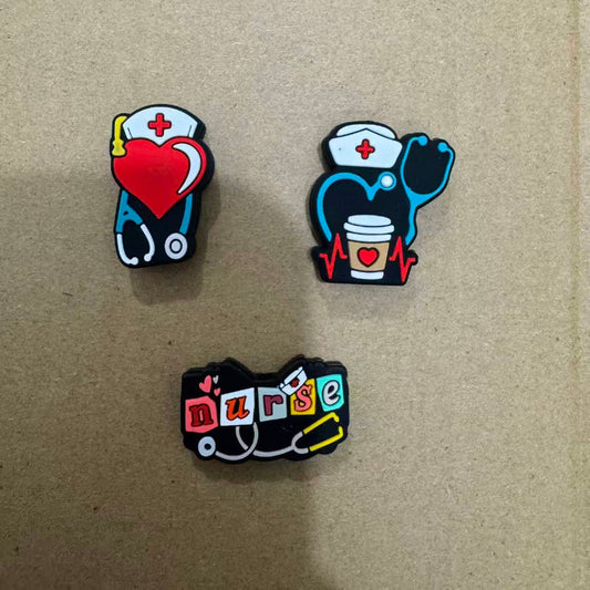 nurse silicone focal beads
