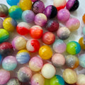 16mm ombre cat eye acrylic beads mixed color
