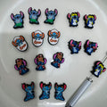 Cute Blue Cartoon Character Silicone Focal Beads for Pen Making | DIY Craft Beads