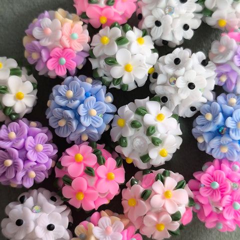 Flower Rhinestone Beads, for beadable pen