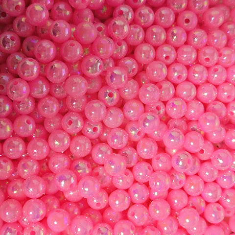 8mm Uv Plated Acrylic Beads