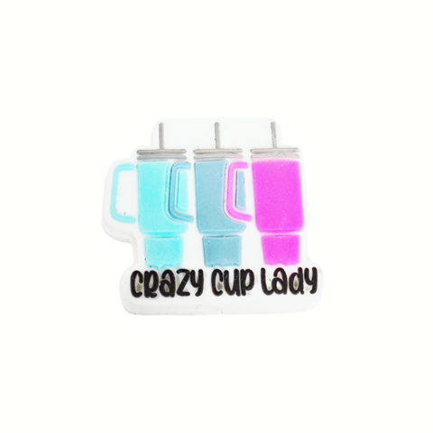 Stylish Colorful Crazy Lady Cup Tumbler Stanley Thermos Bottle Silicone Focal Beads For Pen Making