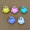 3D Halloween Little Cute White Ghost Silicone Focal Beads