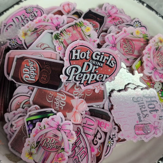 Hot Girls Drink Dr. Pepper Aryclic For badge reels