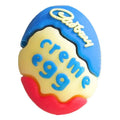3d chocolate egg silicone focal beads dessert beads