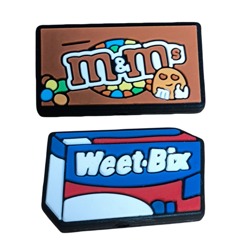 M&M And Weet-Bix Silicone Focal Beads For Pen Making