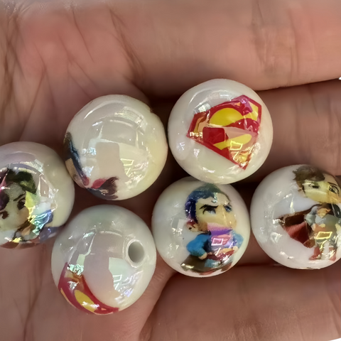 16mm Super Man Acrylic Beads For Beaded Pen