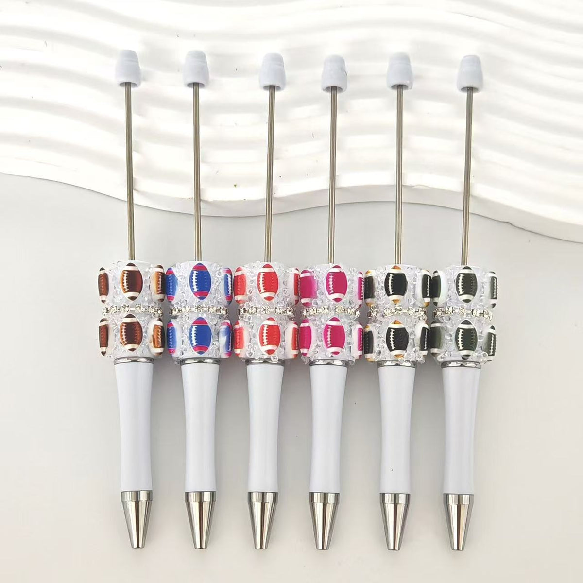 American Football Sugar Beaded Pens Mix Colors