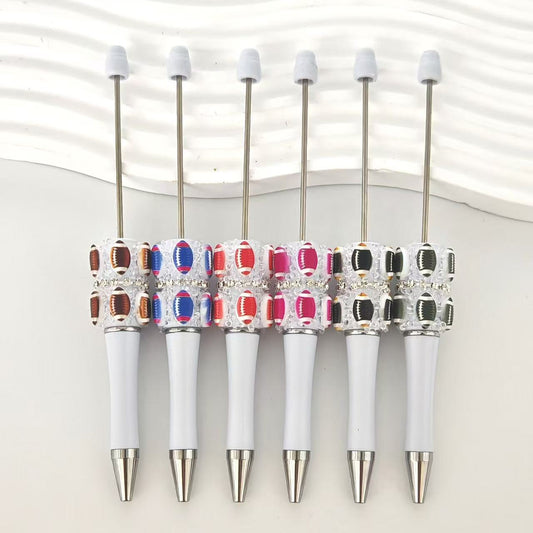 American Football Sugar Beaded Pens Mix Colors