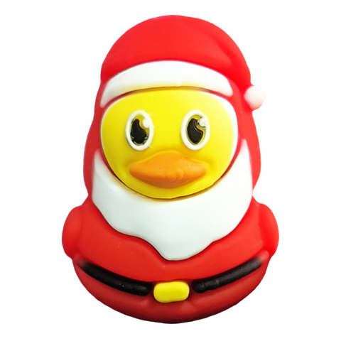 3D Christmas Duck Silicone Focal Beads For Pen Making