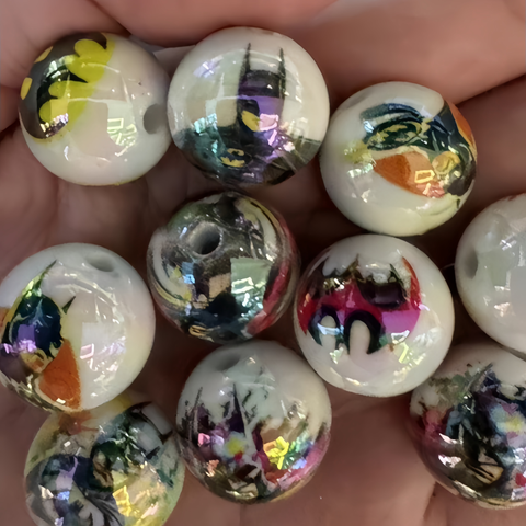 16mm Bat Man Acrylic Beads for beadable pen