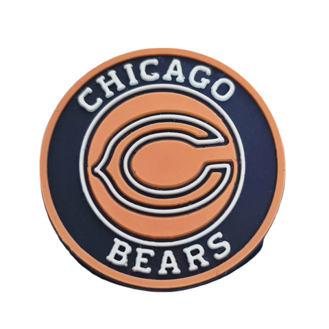 Chicago Bears Silicone Focal Beads For Sports