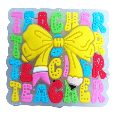 Teacher Bow Silicone Focal Beads For Pen Making