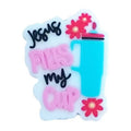 jesus fills my cup silicone focal beads