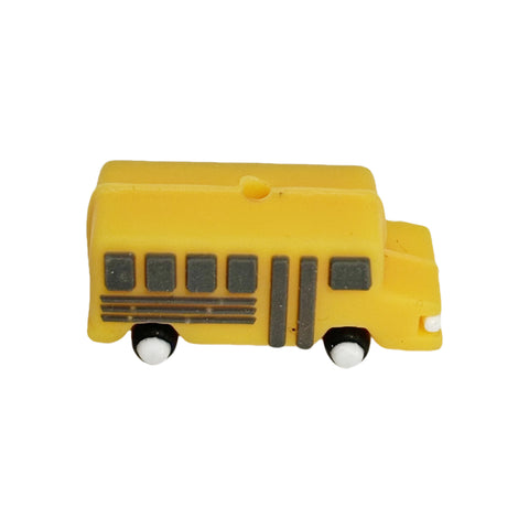 3D School Bus Silicone Focal Beads For Pen Making