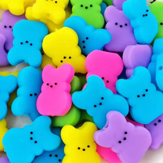 Easter Bunny Silicone Focal Beads for DIY Pen Making Crafts