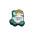 Estuche para cigarrillos Cow Boy Souls con cuentas focales de silicona en forma de corazón