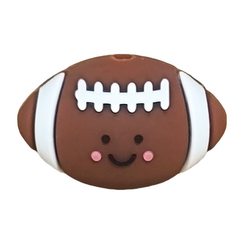 3D American football Silicone Focal Beads For Pen Making 