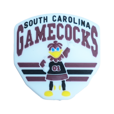 South Carolina Gamecocks Silicone Focal Beads For Pen Making