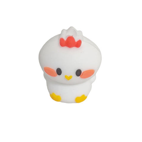 3D Little Cute Chicken Silicone Focal Beads For Beaded Pen