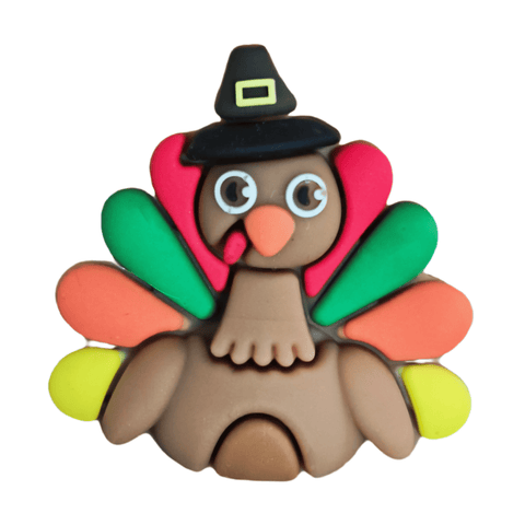 3D Colorful Turkey Silicone Focal Beads For Pen Making