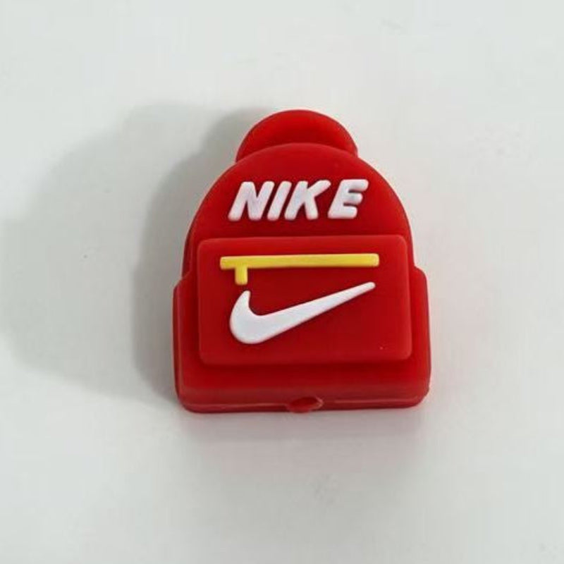 3d red school bagpack silicone focal beads for pen making