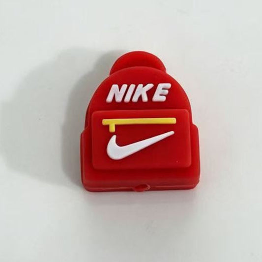 3d red school bagpack silicone focal beads for pen making