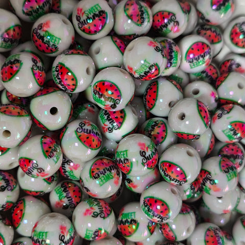 16mm Watermelon Acrylic Beads for beadable pen