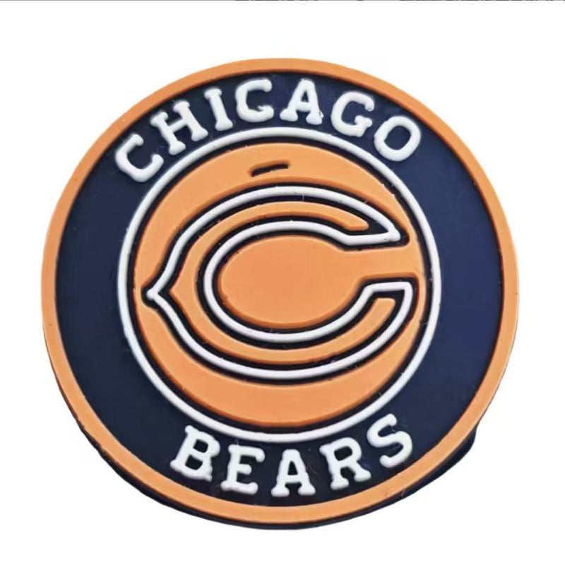 Chicago Football Silicone Focal Beads