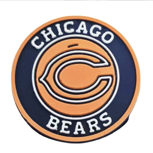 Chicago Football Silicone Focal Beads