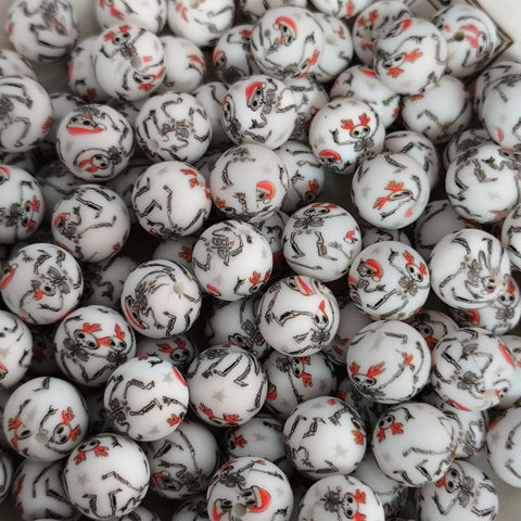16mm Skeleton Man Silicone Beads For Pen Making