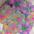 Mix Beautiful Flower Acrylic Beads For Badge Reels