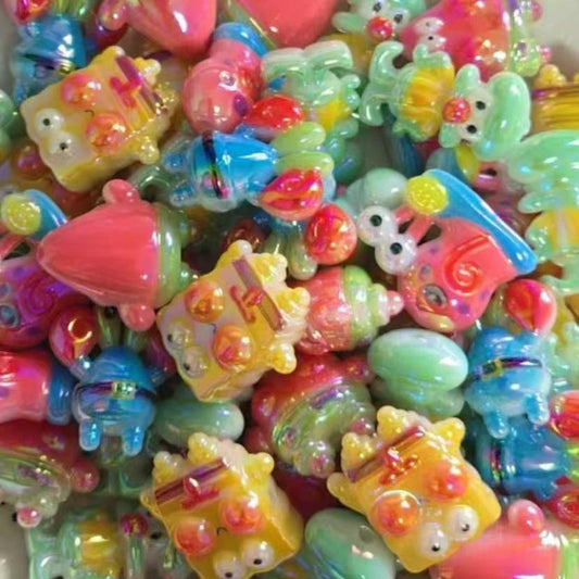 Cartoon Family Acrylic Character  Beads for Pens