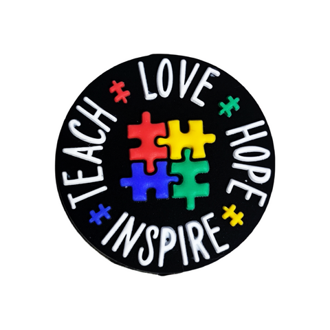 Teach Love Hope Inspire Silicone Focal Beads For Pen Making