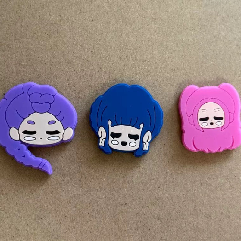 cute cartoon face silicone beads