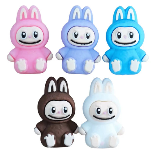 3D Cute Bunny Cartoon Silicone Focal Beads for DIY Jewelry & Pen Making Bulk