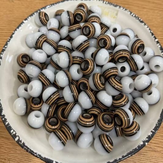 swirl jade acrylic beads for DIY crafts