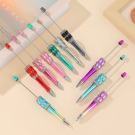 Luxury Rhinestone Beadable Pen | Diamond Ballpoint Pen for DIY Beads