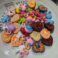 cute girl shape acrylic beads mixed color cartoon DIY craft beads for pens