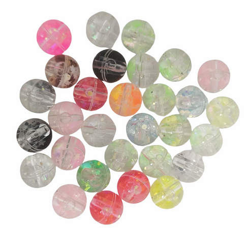 Round Flat Water Beads Glitter Bright Color Ball Beads For Pen Diy