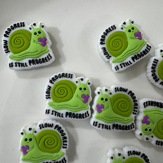 cute snail silicone focal beads