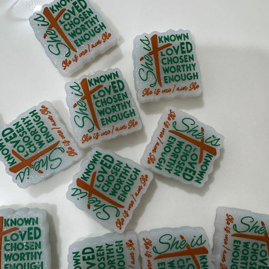 christian silicone beads with bible quotes