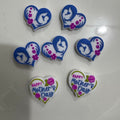 Mother’s Day Silicone Focal Beads – Heart Shape Design for DIY Crafts（b-19）
