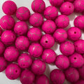 16mm crackle hot pink silicone beads for pen making pink

