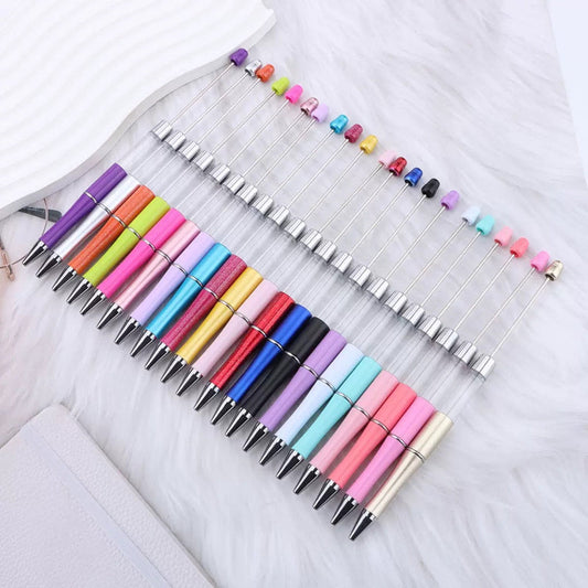 Snow Globe Pens – Refillable Beadable Pens with Empty Barrel for DIY Floating Pens