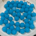 16mm baby blue solid color silicone beads round smooth beads for pen making jewelry DIY crafts